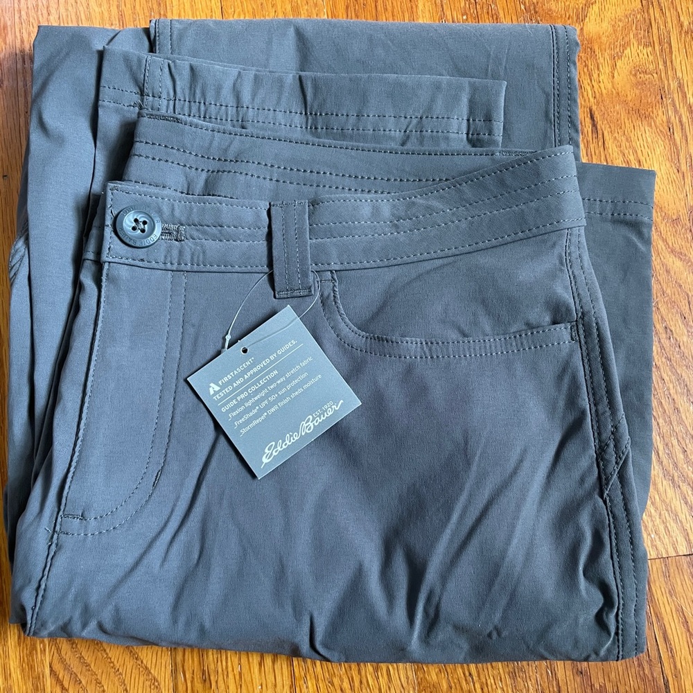 Eddie Bauer Women's Gray Hiking Pants 8 tall